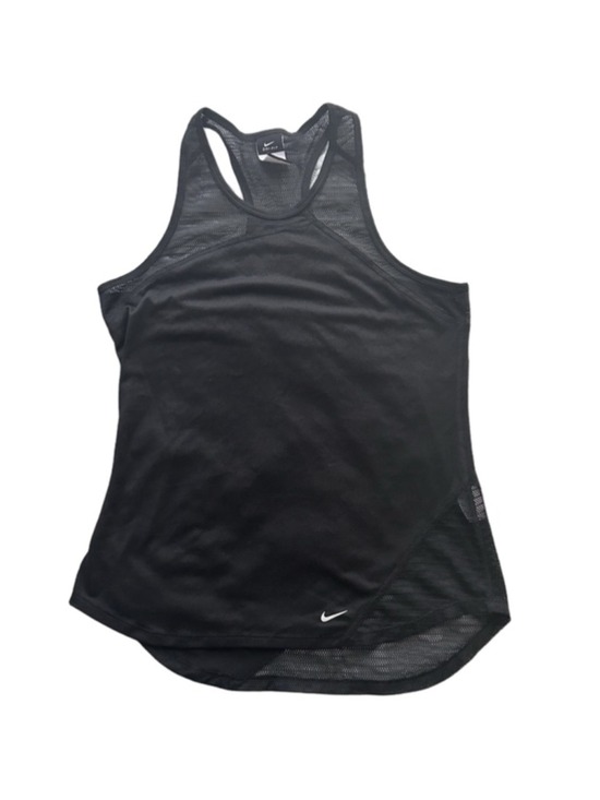Nike Tops - Nike Dri-FIT Racerback Tank Top Black Mesh Panel Athletic Women’s L